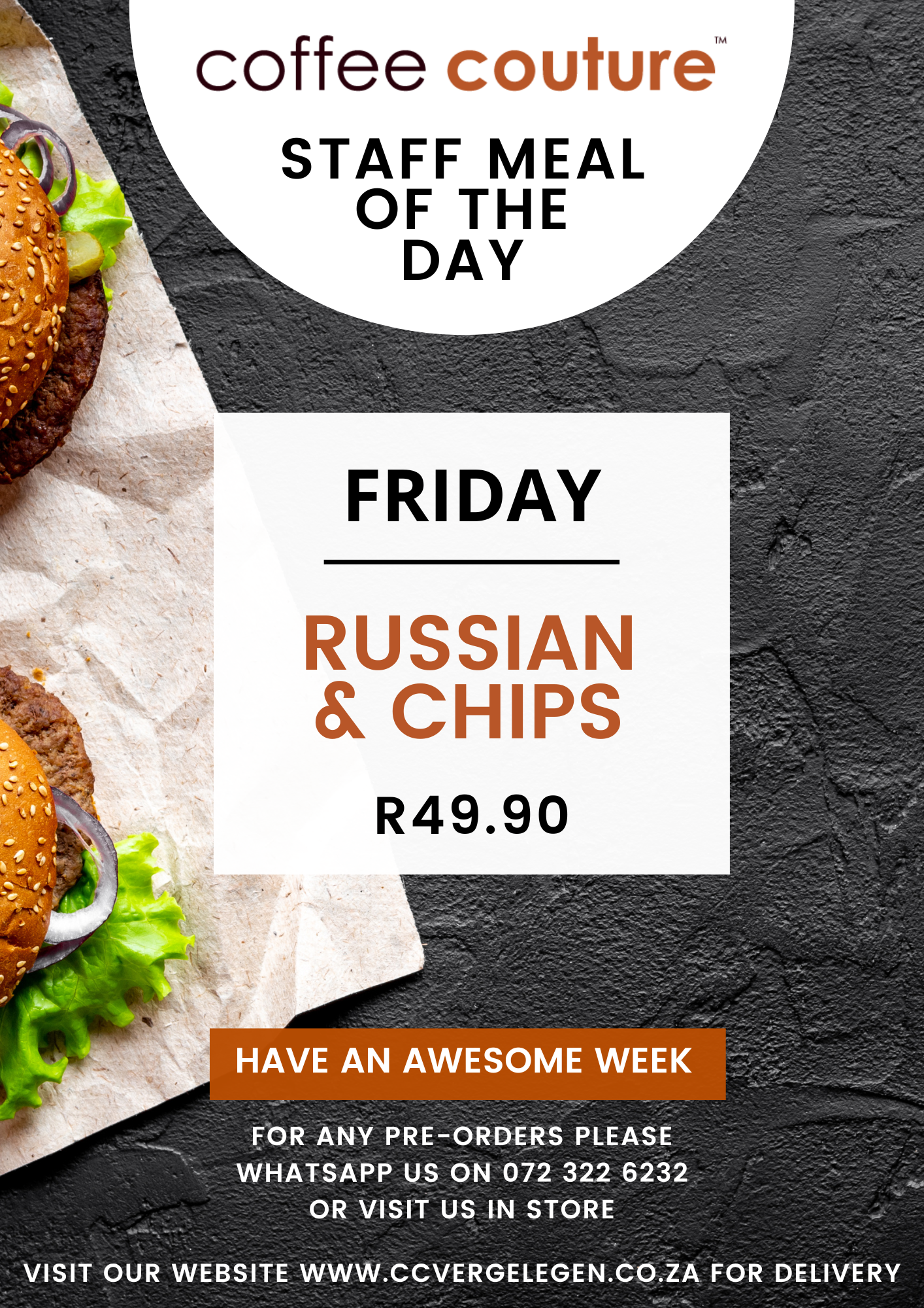 STAFF MEAL OF THE DAY - FRIDAY