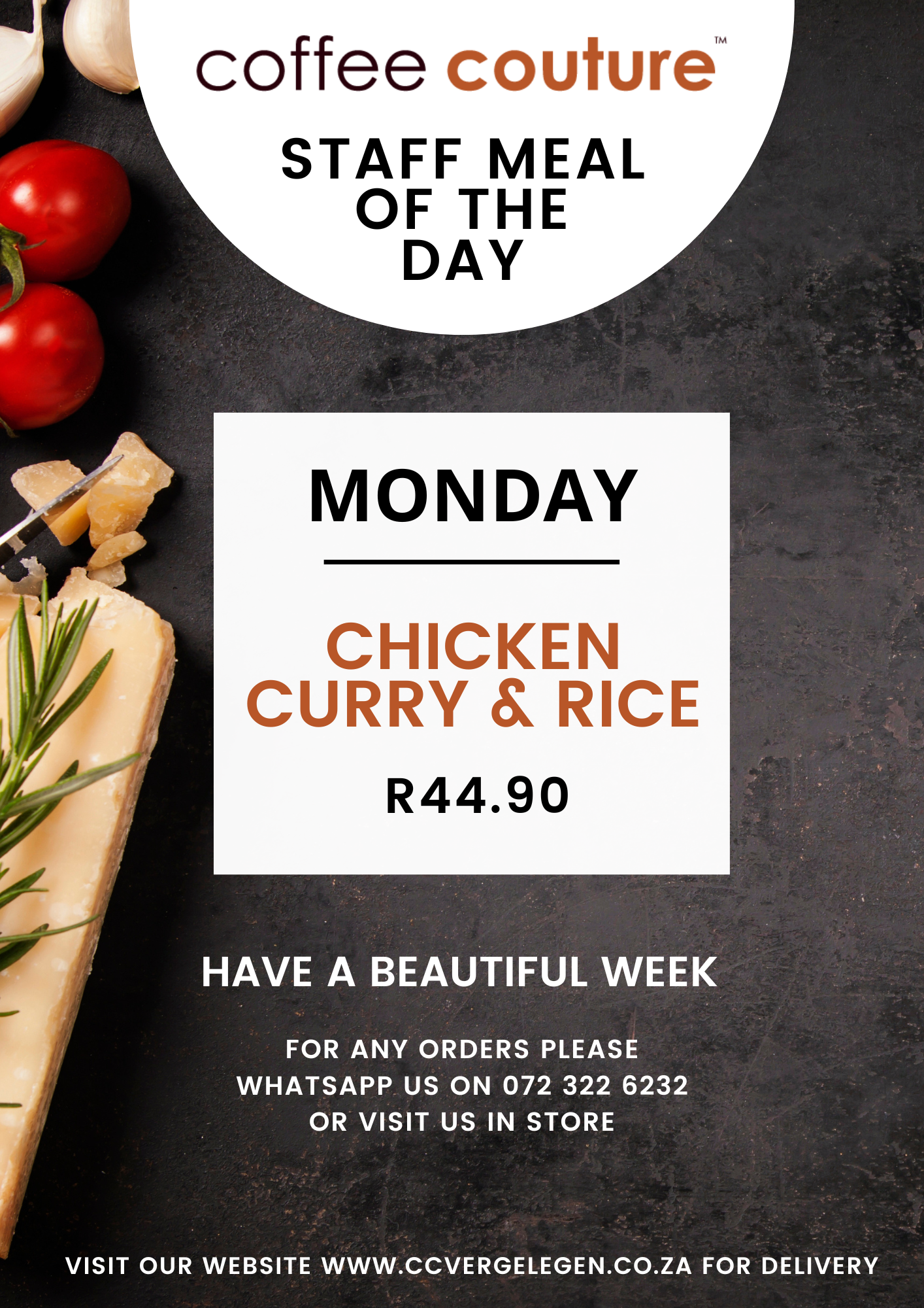STAFF MEAL OF THE DAY - MONDAY